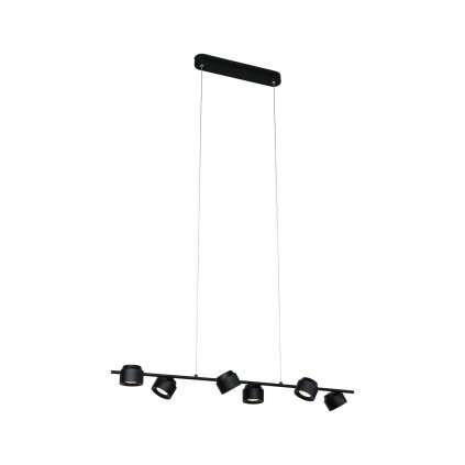 Paulmann Puric Pane, moderní závěsné svítidlo s nastavitelnými reflektory, 6x6,5 LED 2700K tříkrokové stmívání, délka 100cm