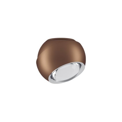 Lodes Spider, hnědé stropní svítidlo se směrováním světla, 10W LED 2700K stmívatelné, prům. 12cm