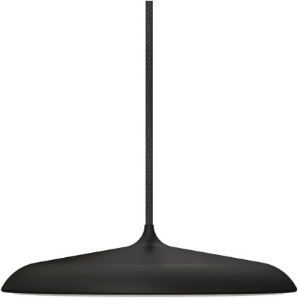 Nordlux Artist 25, moderní černé závěsné svítidlo LED 14W, 3000K, průměr 25cm