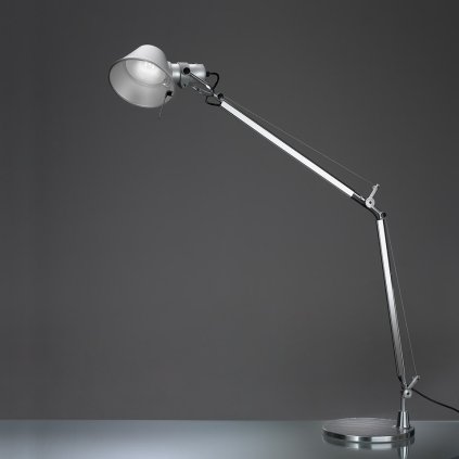Artemide Tolomeo Tavolo LED, hliníková stolní lampa se stmívačem, 8W LED 2700K, 78+64cm