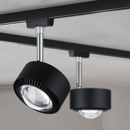 Paulmann Aldan, spot pro Urail systém, 9W LED 4000K stmívatelné, matná černá, výška 17cm