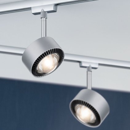 Paulmann Aldan, spot pro Urail systém, 9W LED 4000K stmívatelné, matný chrom, výška 17cm