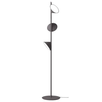 Axolight Orchid, antracitová stojací lampa se stmívačem, 3x7W LED 3000K, výška 184cm