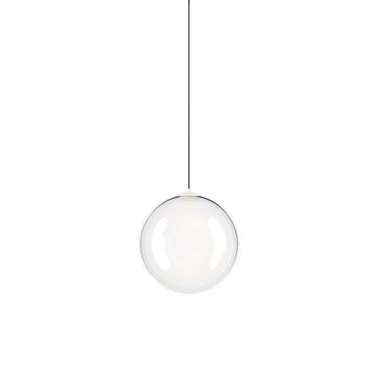 Lodes Random Solo 12, závěs z čirého foukaného skla, 1x3W LED 3000K, prům.12cm