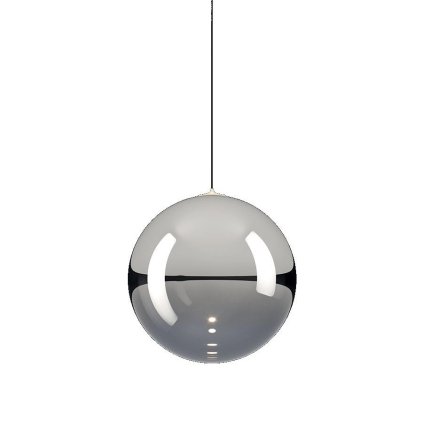 Lodes Random Solo 18, závěs z chromového foukaného skla, 1x3W LED 3000K, prům.18cm
