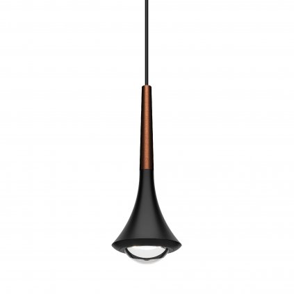 Lodes Rain cluster, závěsné svítidlo ve tvaru kapky černá/bronz, 1x11W LED 3000K stmívatelné, výška 21cm