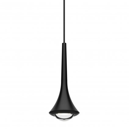 Lodes Rain cluster, závěsné svítidlo ve tvaru kapky černá/černá, 1x11W LED 3000K stmívatelné, výška 21cm