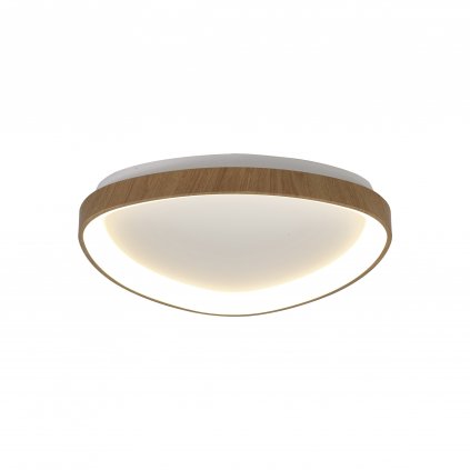 Mantra Niseko, trojúhelníkové stropní svítidlo s dřevěnou povrchovou úpravou LED 35W 3000K, 42x42cm