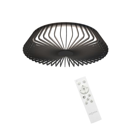 Mantra Himalaya, černé stropní svítidlo s dálkovým ovladačem LED 56W 2700K-5000K, průměr 53cm