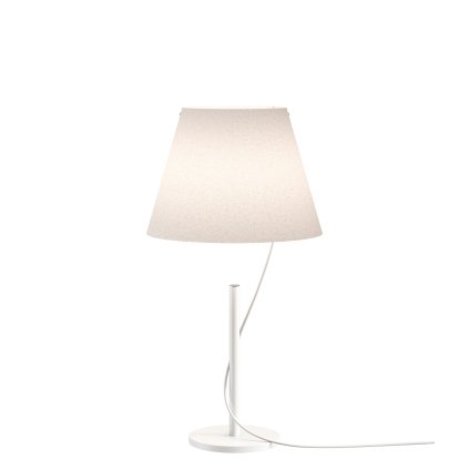 Lodes Hover,  bílá designová stolní lampa s dotykovým ovládáním, 6W LED 2700K, výška 51,5cm