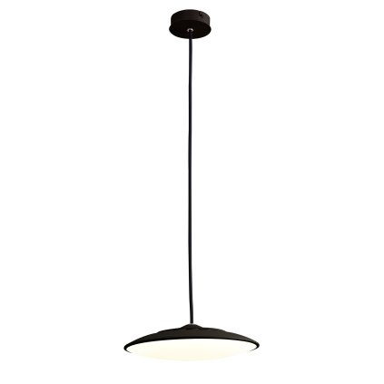 Mantra Slim, černé závěsné svítidlo LED 16W 4000K, průměr 25cm