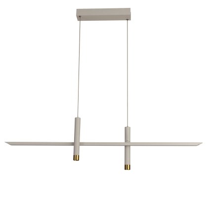 Mantra Esparta, moderní závěsné svítidlo LED 30W 3000K bílá/zlatá, délka 103cm