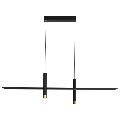 Mantra Esparta, moderní závěsné svítidlo LED 30W 3000K černá/zlatá, délka 103cm