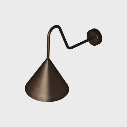 Il Fanale Cone, nástěnné kovové svítidlo v úpravě morocco, 1xE14 max 10W, prům. 21cm, výška 33cm