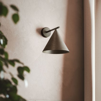 Il Fanale Cone, nástěnné kovové svítidlo v antické úpravě, 1xE14 max 10W, prům. 21cm, výška 22cm