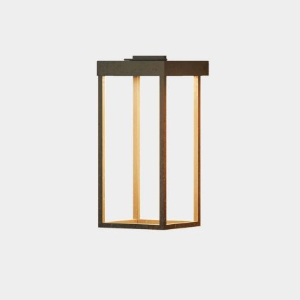 Il Fanale Lanterne slim, venkovní nástěnná lampa LED 6W 2700K, antická mosaz , výška 47cm, IP55