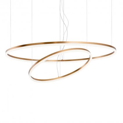 Redo Orbit direct, závěsné kruhové svítidlo, 40,5+68W LED 4000K, stmívatelné DALI bronz, prům. 60+100cm
