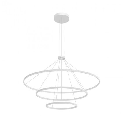 Redo Orbit direct, závěsné kruhové svítidlo, 151W LED 4000K stmívatelné DALI , bílá, prům. 40+80+120cm