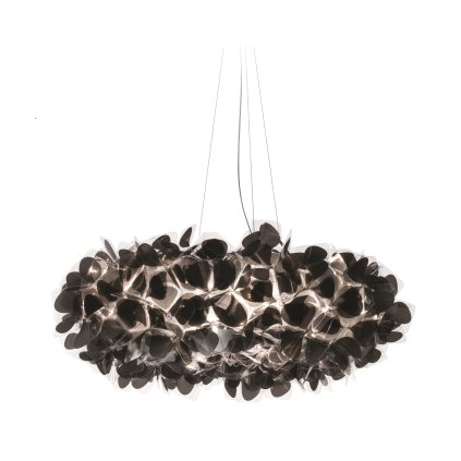 Slamp Clizia Mama Non Mama Black Large, designové svítidlo s čirým kabelem, 4x12W E27, prům. 78cm