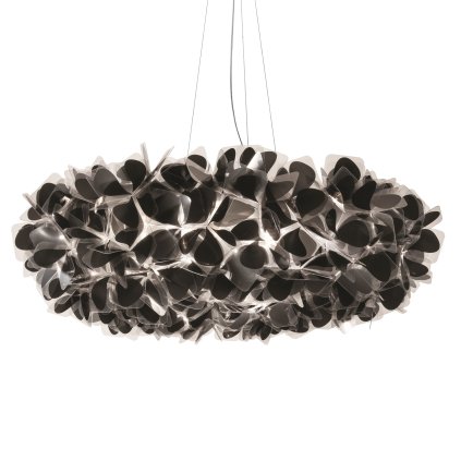 Slamp Clizia Mama Non Mama Black 130, designové svítidlo s čirým kabelem, 15x12W E27, prům. 130cm