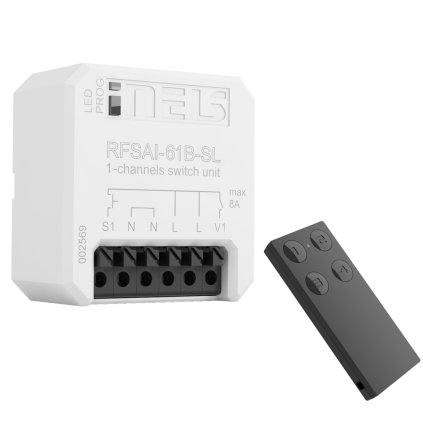 ElkoEP WSK-164-B sada univerzálního bezdrátového spínacího prvku + černá klíčenka