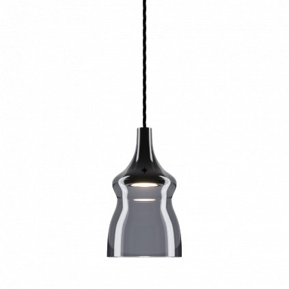 79689 lodes nostalgia small glossy smoke kourove sklo cerny zaves 7w led 2700k prum 12 5cm