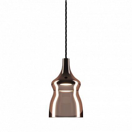 79695 lodes nostalgia small glossy bronze bronzove sklo cerny zaves 7w led 2700k prum 12 5cm