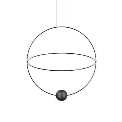 Lodes Elara medium, závěsné svítidlo LED 27W 3000K, černá, průměr 60cm