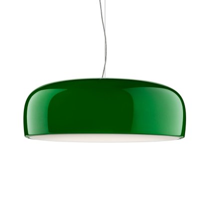 Flos Smithfield S Pro, zelené závěsné svítidlo, 45W LED 2700K stmívatelné, prům. 60cm