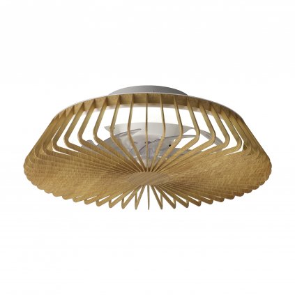 Mantra Himalaya Mini, ventilátor se svítidlem LED 70W 2700-5000K, dálkový ovladač, dřevěná, průměr 53cm
