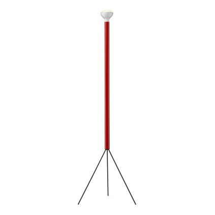 Flos Luminator, nadčasová stojací lampa se stmívačem, 1x105W E27, červená, výška 189cm