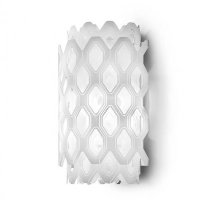 Slamp Charlotte, bílé designové nástěnné svítidlo, 1xE27, výška 32cm