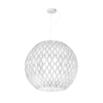 Slamp Charlotte Globe, bílé designové závěsné svítidlo, 4xE27, průměr 60cm