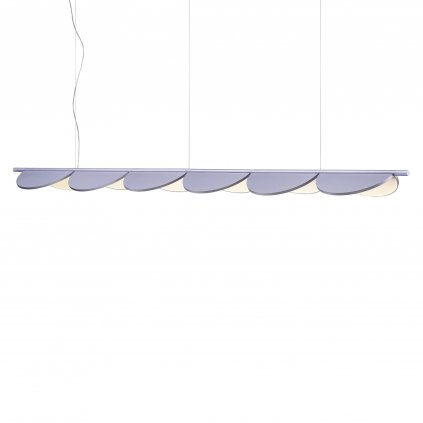 Flos Almendra S6, závěsné svítidlo, fialová metalizovaná, 90W 2700K stmívatelné, 242cm