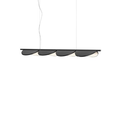 Flos Almendra S4, závěsné svítidlo, antracitová, 60W 2700K stmívatelné, 166cm