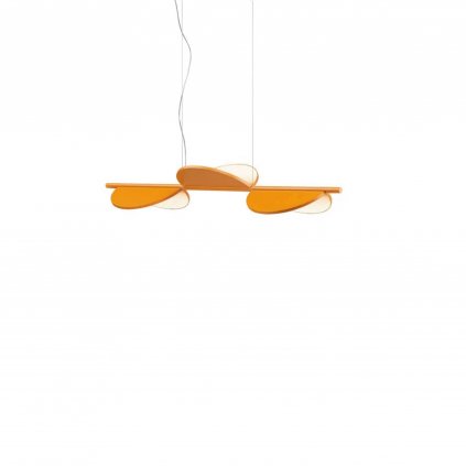 Flos Almendra S3, závěsné svítidlo, okrová, 45W 2700K stmívatelné, 128cm
