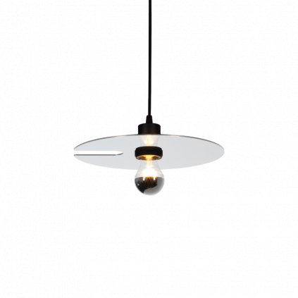 Wever Ducré Mirro 1.0, stříbrné závěsné svítidlo, 1x15W E27, prům. 30cm