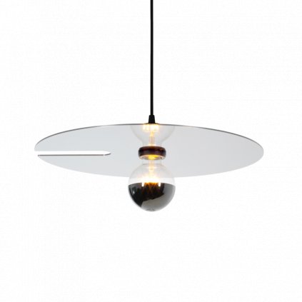 Wever Ducré Mirro 2.0, stříbrné závěsné svítidlo, 1x15W E27, prům. 45cm