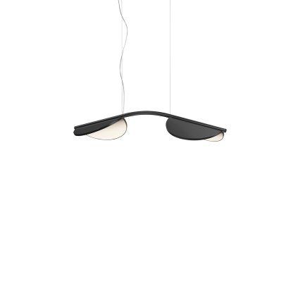 Flos Almendra S2 Arch Short, závěsné svítidlo, antracitová, 30W 2700K stmívatelné, 115cm