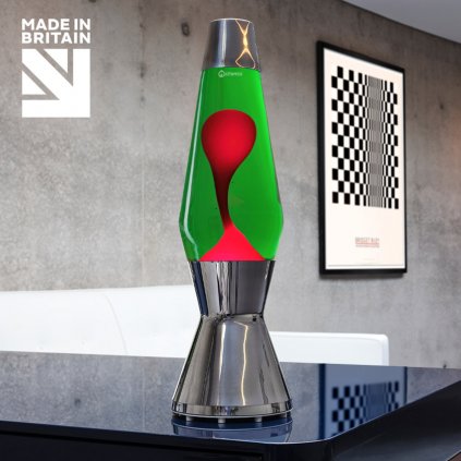 mathmos astro original lava lamp green red
