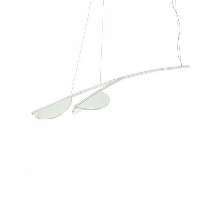 Flos Almendra S2 Y Long, závěsné svítidlo, bílá, 30W 2700K stmívatelné, 157,7cm