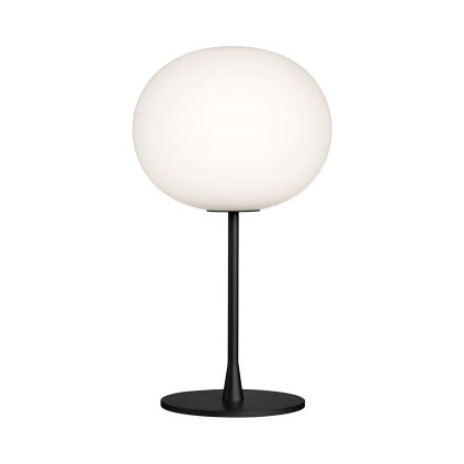 Flos Glo-Ball T1, stolní lampa z triplexového skla se stmívačem, černá, 1x150W E27, výška 60cm