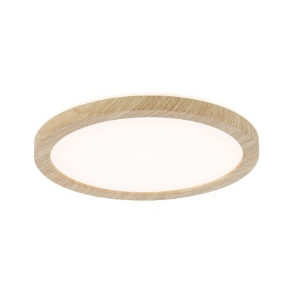 Paulmann Atria Shine, stropní svítidlo s korónou, 11,2W LED 3000K, průměr 19cm, dřevěný vzhled, IP44