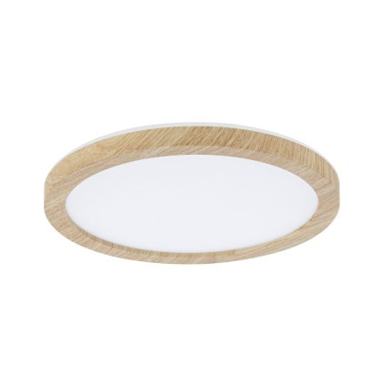 Paulmann Atria Shine, stropní svítidlo s korónou, 11,2W LED 4000K, průměr 19cm, dřevěný vzhled, IP44