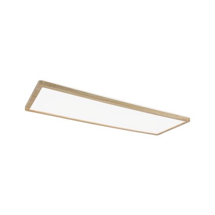 Paulmann Atria Shine, stropní svítidlo s korónou, 22W LED 4000K, 58x20cm, dřevěný vzhled, IP44