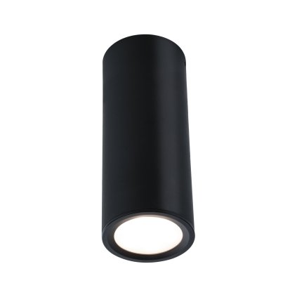 Paulmann Barrel, černé válečkové stropní svítidlo 6W LED 2700K, tříkrokové stmívání, ø6 x 15,3cm