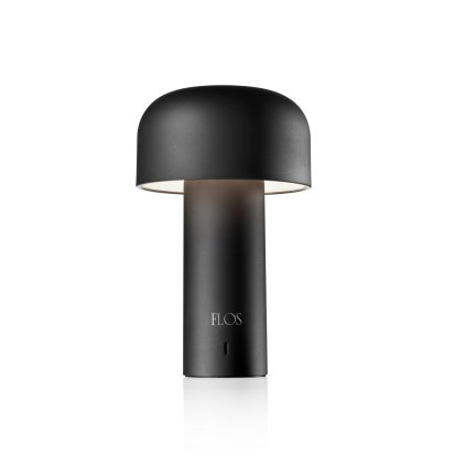 Flos Bellhop Table, matně černá lampička na baterii, 2,5W LED 2700K stmívatelná, výška 21cm, IP20