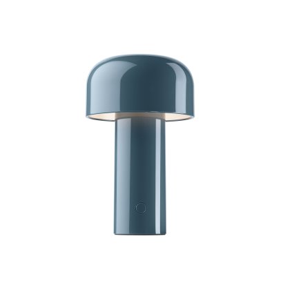 Flos Bellhop Table, šedomodrá lampička na baterii, 2,5W LED 2700K stmívatelná, výška 21cm, IP20