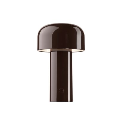 Flos Bellhop Table, tmavě hnědá lampička na baterii, 2,5W LED 2700K stmívatelná, výška 21cm, IP20
