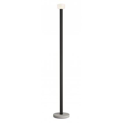 Flos Bellhop Floor, černá designová stojací lampa se stmívačem, 26W LED 2700K stmívatelná, výška 178cm
